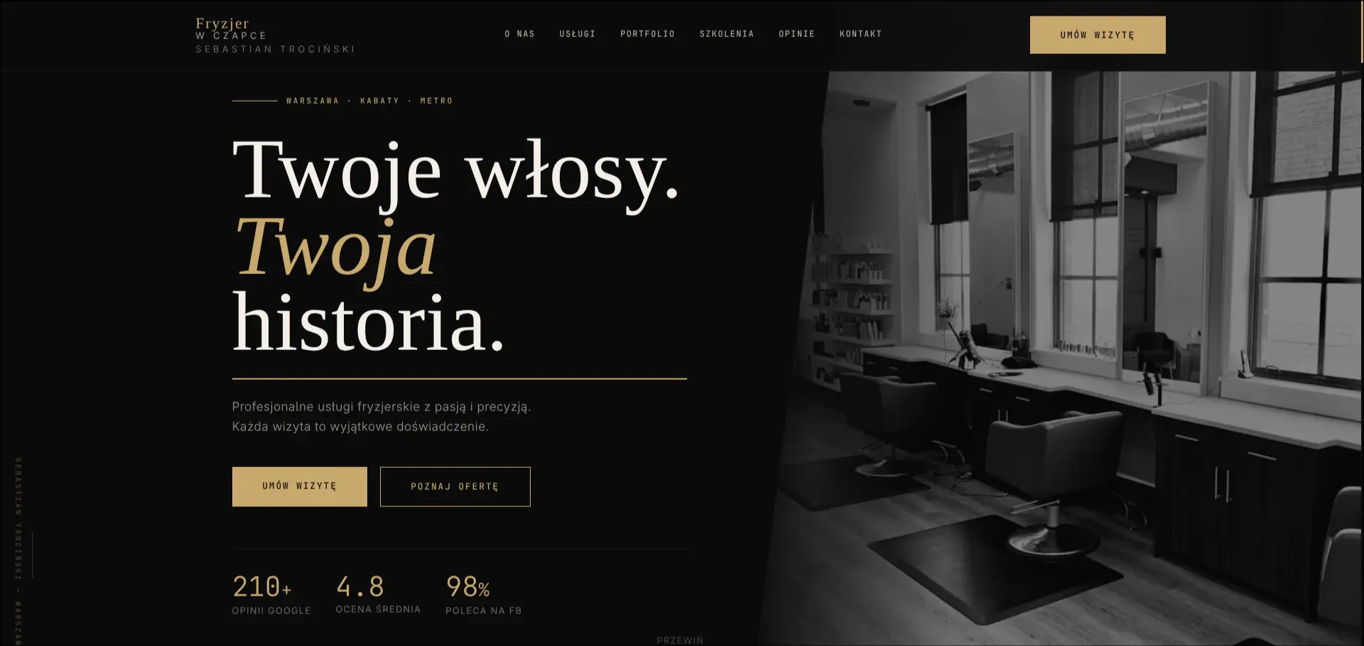 Website — Fryzjer w Czapce